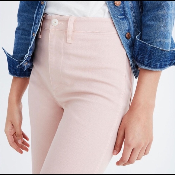 NWT MADEWELL Emmett crop pants (pink) - Picture 3 of 6